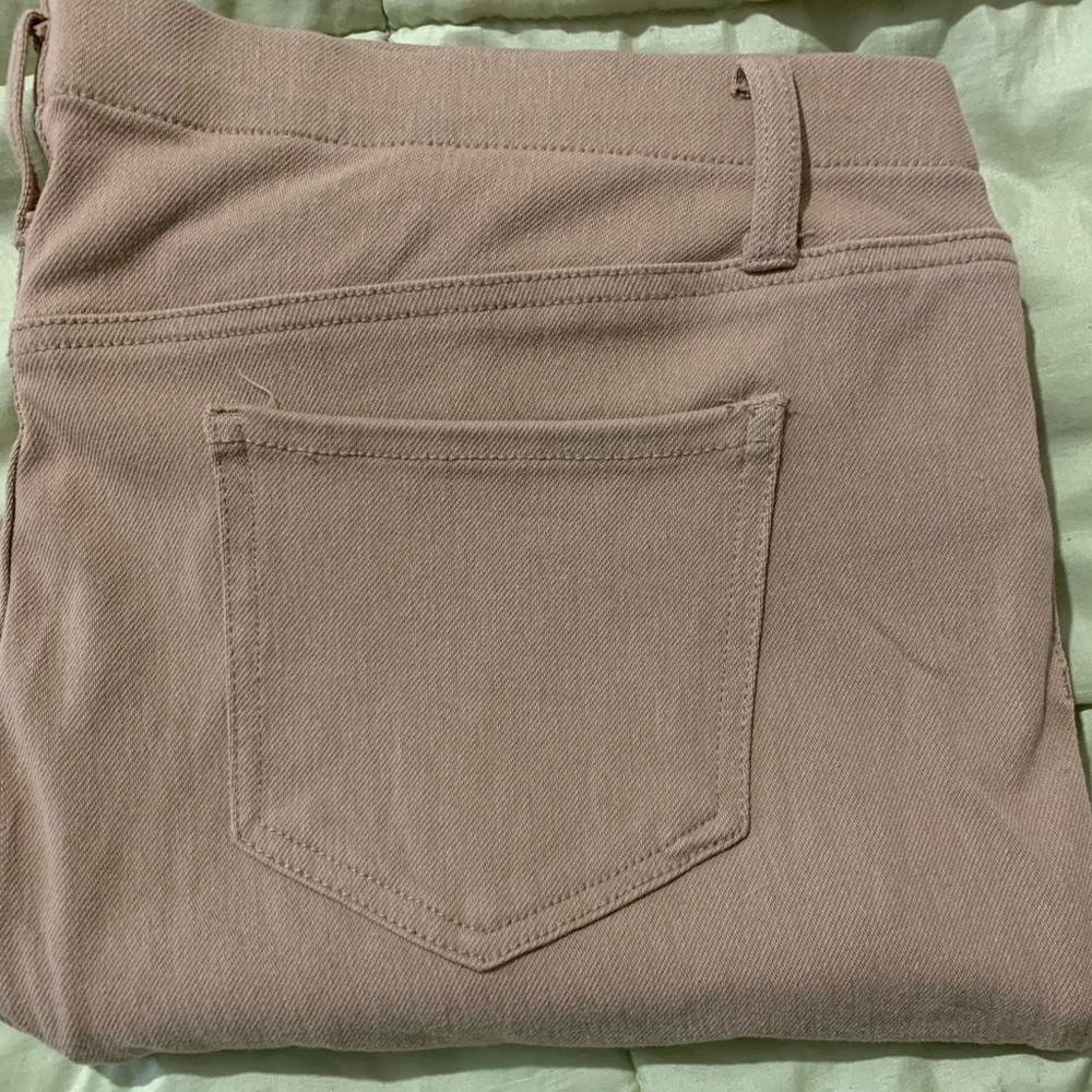Tan Faded Glory ankle length leggings. Size 2X